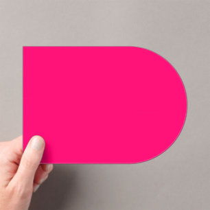 Neon Pink Arch Acrylic Invitations – Customisable