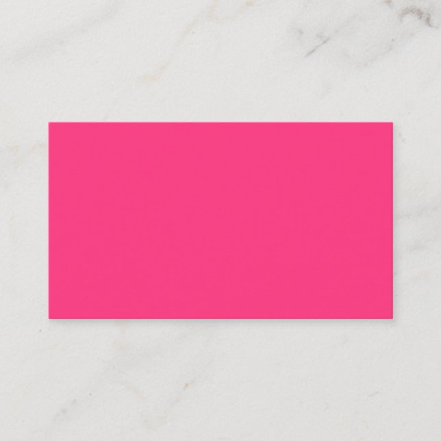 Neon Pink Business Card (Front)