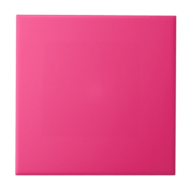 Neon Pink Ceramic Tile (Front)