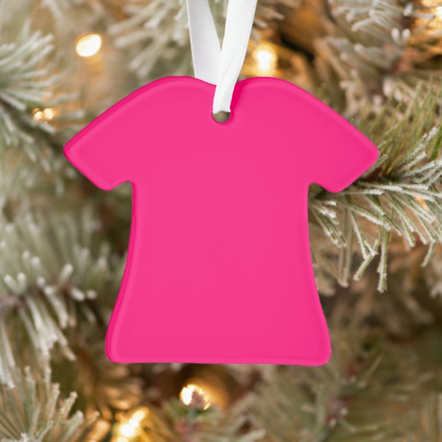 Neon Pink Custom Acrylic Ornament – Bulk Orders (Tree)