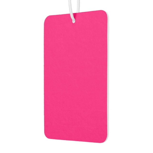 Neon Pink Custom Air Freshener – Bulk Orders (Left)