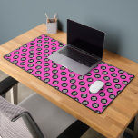 Neon Pink Custom Business Logo Pattern Desk Mat<br><div class="desc">Create your own cool eyecatching girly neon Pink girly simple Business Logo Pattern Desk Mat adding your company logo, photo or any image. Enhance your company workspace using this stylish, modern and professional desk mat template. A basic and clear design customisable in any colour for an elegant, clean and modern...</div>