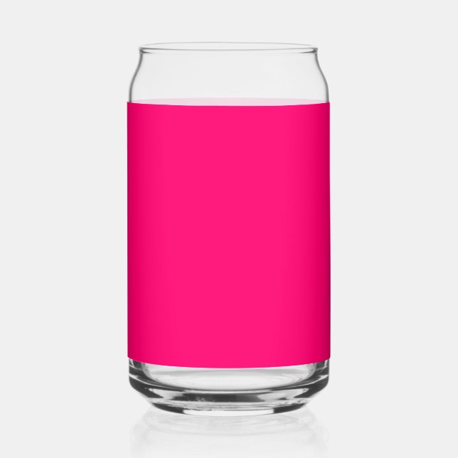 Neon Pink Custom Can Glass – Bulk & Personalised (Front)