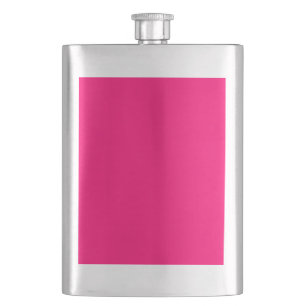 Neon Pink Custom Flask – Personalised & Bulk