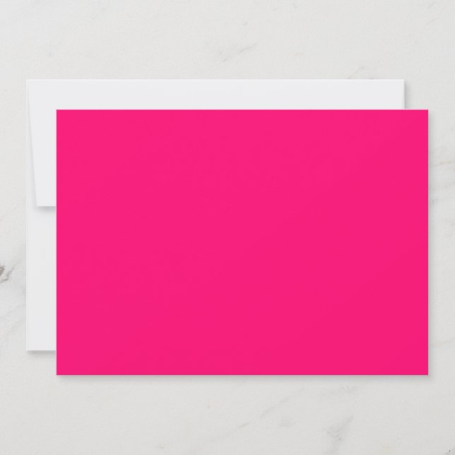 Neon Pink Custom Holiday Cards – Bulk (Front)