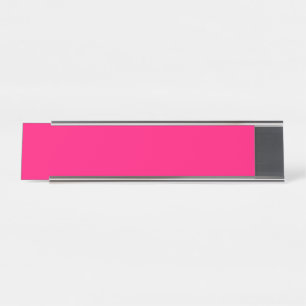 Neon Pink Custom Office Name Plate