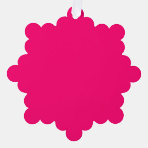 Neon Pink Custom Ornament – Personalised Decor
