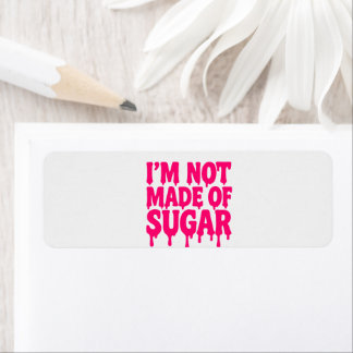 Neon Pink Drip Return Address Labels – Customise