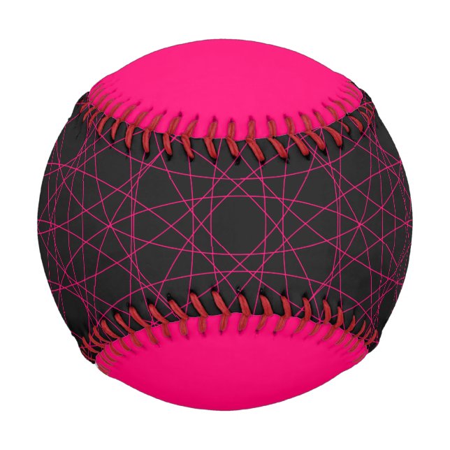 Neon Pink Edge Baseball – Customisable (Front)