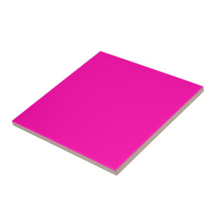 neon pink fashion monogram  ceramic tile