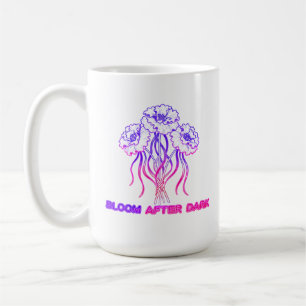 Neon Pink Floral - Art Coffee Mug