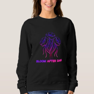 Neon Pink Floral Bloom - Art Sweatshirt