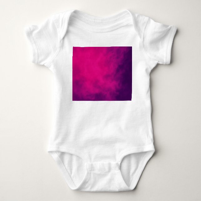 Neon Pink Gradient Baby Bodysuit – Customisable (Front)
