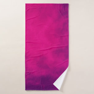 Neon Pink Gradient Bath Towel – Customisable