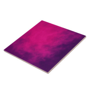 Neon Pink Gradient Ceramic Tile – Customisable