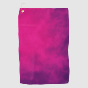 Neon Pink Gradient Custom Golf Towel