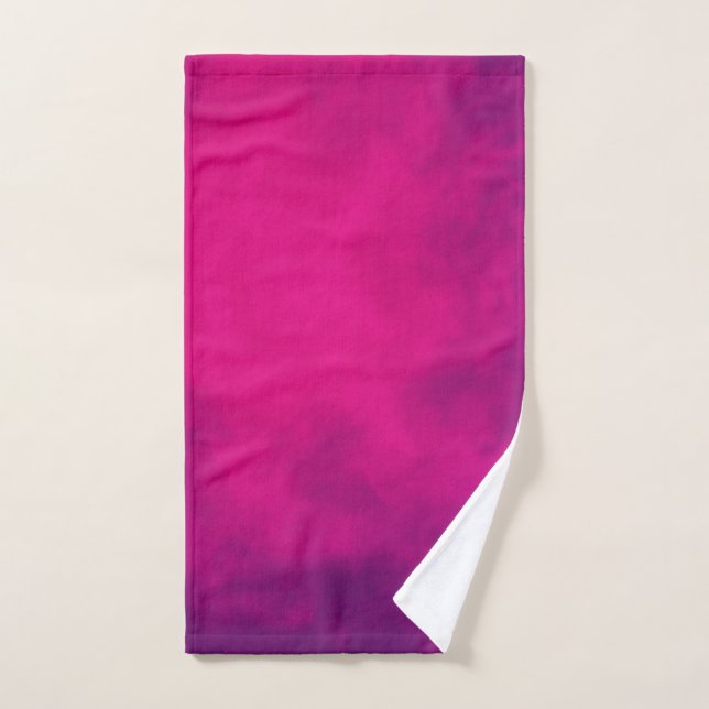 Neon Pink Gradient Hand Towel – Customisable (Hand Towel)