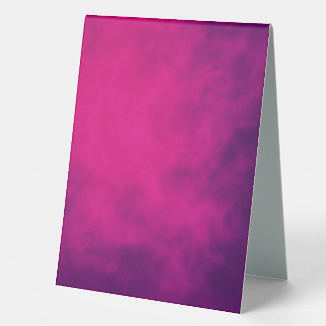 Neon Pink Gradient Table Tent Sign – Customisable (Front)