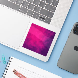 Neon Pink Gradient Vinyl Sticker – Customisable