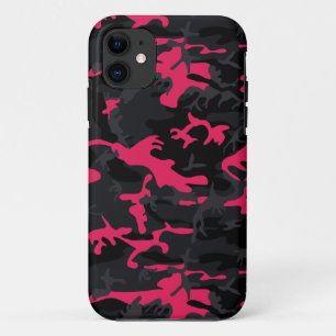 Neon Pink Highlights Camo iPhone 11 Case