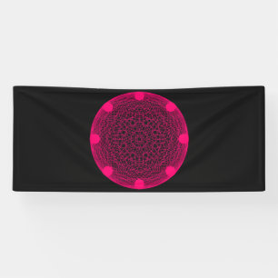 Neon Pink Mandala Bold Event Banner – Customisable
