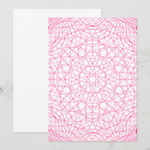 Neon Pink Modern Geometric Invitation – Customise