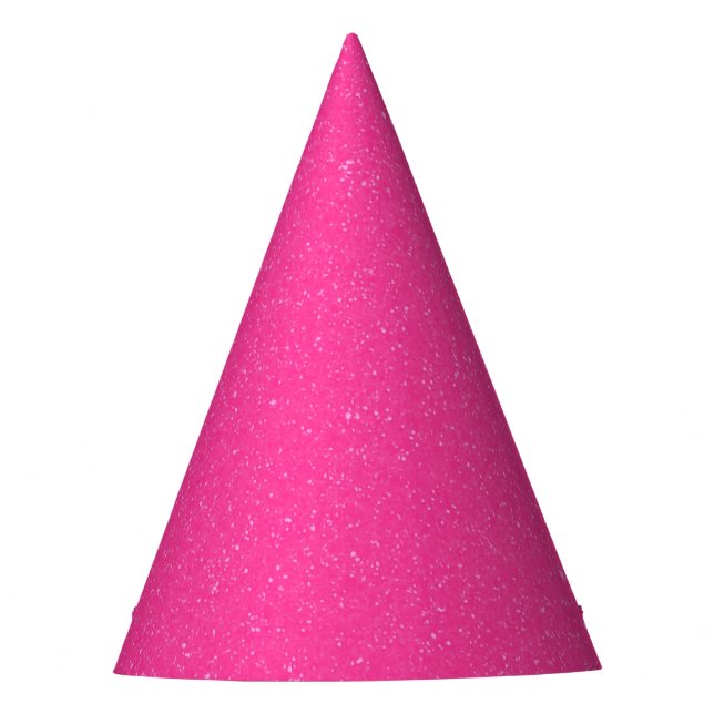 Neon Pink Party Hat - Customisable & Bold (Front)
