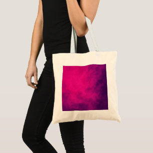 Neon Pink & Purple Smoke Tote Bag – Customisable