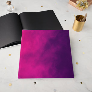 Neon Pink Smoke Custom Guest Book