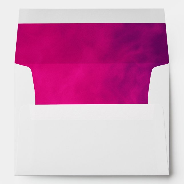 Neon Pink Smoke Envelope Liner – Customisable (Back (Bottom))