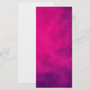 Neon Pink Smoke Flat Menu Card – Customisable