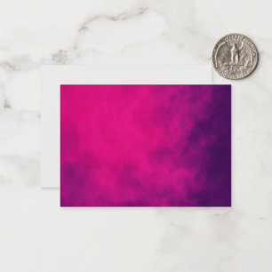 Neon Pink Smoke Flat Note Card – Customisable