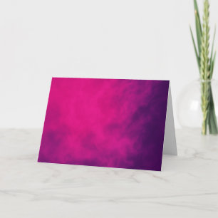 Neon Pink Smoke Folded Greeting Card – Customise