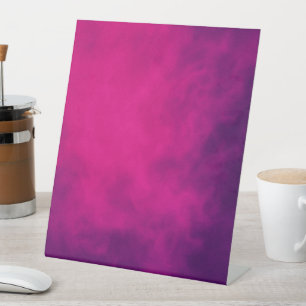 Neon Pink Smoke Pedestal Sign – Customisable