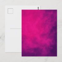 Neon Pink Smoke Postcard – Customisable