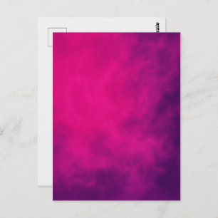 Neon Pink Smoke Postcard – Customizable