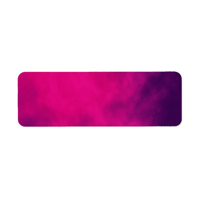 Neon Pink Smoke Return Address Label – Customise (Front)