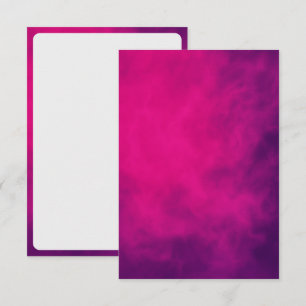 Neon Pink Smoke RSVP Card – Customisable