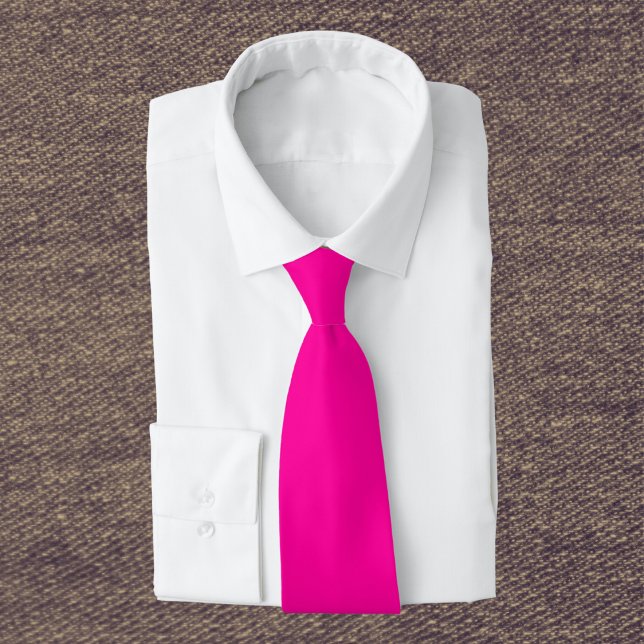 Neon Pink Solid Color Tie (Creator Uploaded)