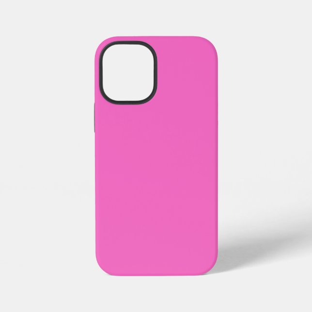 Neon Pink Solid Colour | Classic iPhone Case (Back)