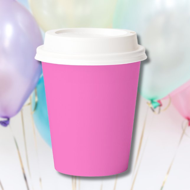 Neon Pink Solid Colour | Classic Paper Cups (Creator Uploaded)