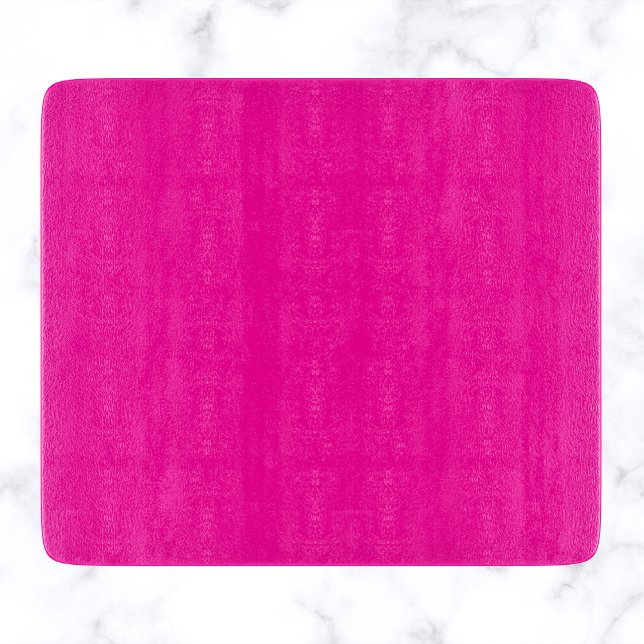 Neon Pink Solid Colour Cutting Board (Creator Uploaded)
