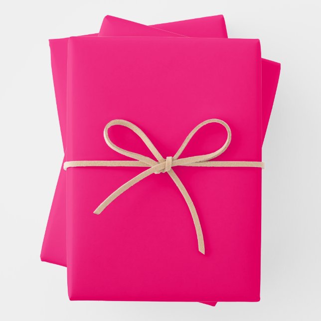 Neon Pink Wrapping Paper – Bulk Set for Events (In situ)