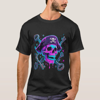 Neon Pirate Skull T-Shirt