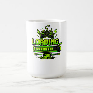 Neon Pixel Art Gamer Controller Coffee Mug