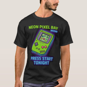 Neon Pixel Bay T-Shirt