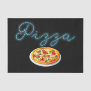 Neon Pizza Sign Tissue Paper