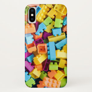 Neon Plastic Building Blocks iPhone X Case