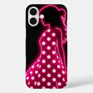 Neon Polka Dot iPhone 16 Plus Case