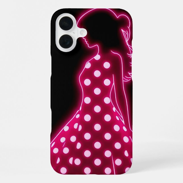 Neon Polka Dot iPhone Case (Back)